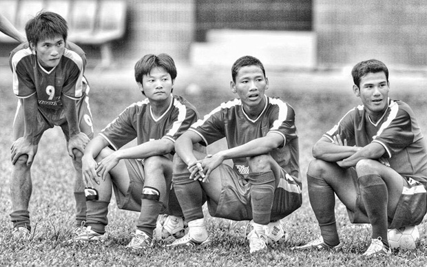 Văn Quyến, Thanh Bình, Anh Đức, Công Vinh những sát thủ trên hàng công của bóng đá Việt Nam. Ảnh: Bạch Dương.