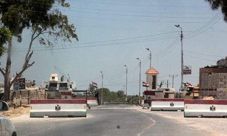 Một trạm kiểm soát an ninh ở Thành phố El-Arish, Bắc Sinai. Ảnh: Reuters