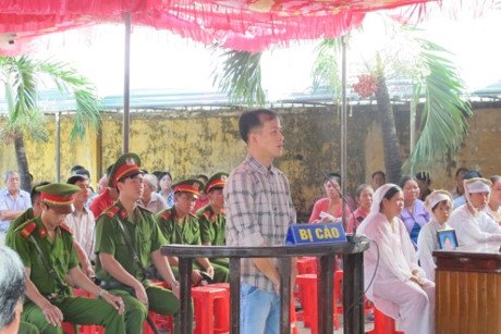 
Bị cáo Nguyễn Duy Phương tại tòa.
