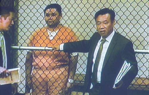 Minh Béo trong phiên luận tội tại nhà tù trung tâm quận Cam, bang California - Mỹ Ảnh: Ocregister