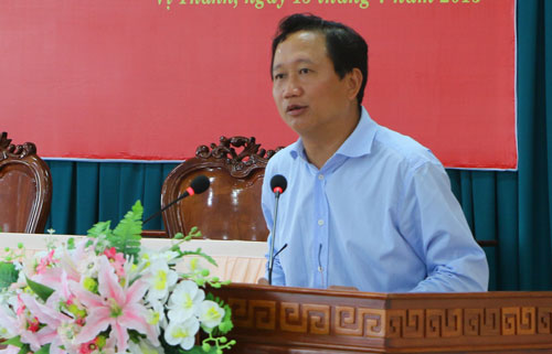 
Ông Trịnh Xuân Thanh lúc còn đương chức Phó Chủ tịch UBND tỉnh Hậu Giang. Ảnh: TTXVN
