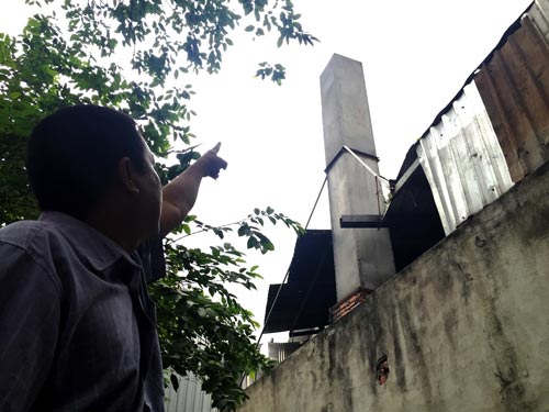 Khói “độc” từ Công ty Bao bì Bình Dương qua ống khói này thi nhau hành hạ người dân
