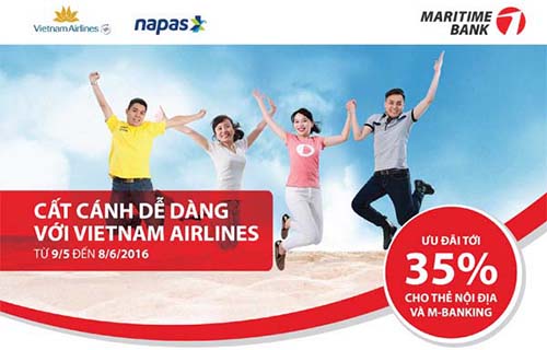 Khách hàng Maritime Bank nhận nhiều ưu đãi từ Vietnam Airlines