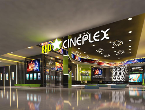 Phối cảnh mặt tiền cụm rạp BHD Star Cineplex tại Trung tâm thương mại Vincom Lê Văn Việt, quận 9. (Ảnh do BHD cung cấp)