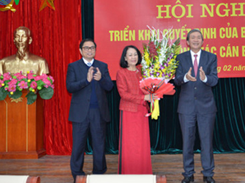 Bà Trương Thị Mai, Ủy viên Bộ Chính trị, nhận nhiệm vụ Trưởng ban Dân vận Trung ương