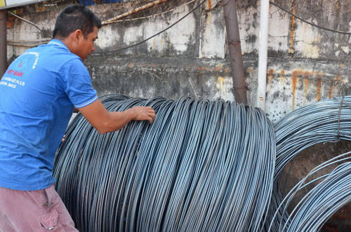 Giá thép trên thị trường đang chững lại sau một vài ngày tăng nóngẢnh: Tấn Thạnh