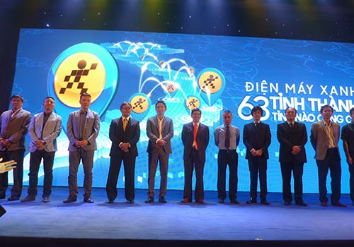 Lễ công bố Điện máy Xanh phủ sóng 63 tỉnh, thành vừa được tổ chức tại TP HCM
