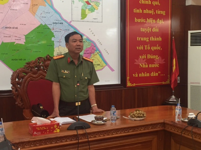 
Đại tá Trần Ngọc Hạnh thông tin về vụ việc.
