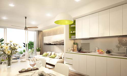 Ariyana được thiết kế theo phong cách tiện dụng, hiện đại, thoáng đãng, tối ưu không gian sử dụng