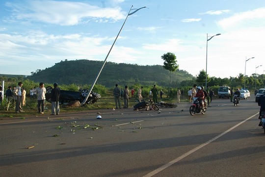 
Hiện trường vụ tai nạn
