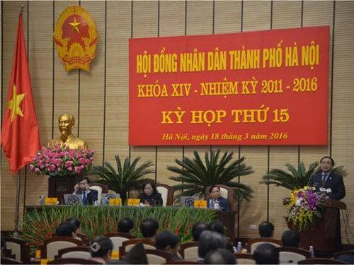 Bí thư Hà Nội Hoàng Trung Hải phát biểu