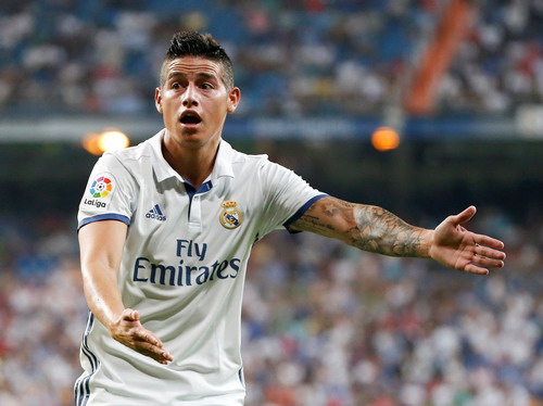 James Rodriguez thi đấu trận cuối cho Real Madrid