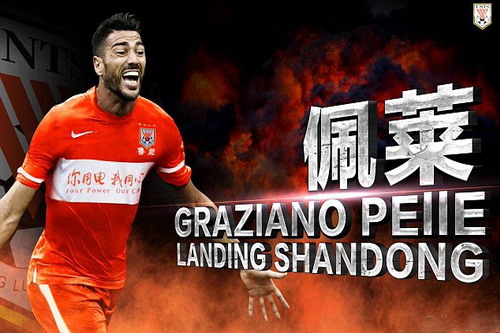 Tại Shandong Luneng, Pelle là cầu thủ được trả lương cao thứ 5 thế giới