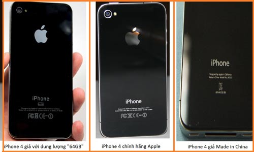 iPhone nhái, “dựng” được rao bán tràn lan trên mạng và một số cửa hàng điện thoại