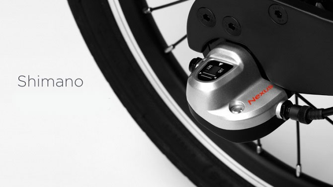 Cụm líp Nexus điều chỉnh tốc độ 3 cấp do Shimano sản xuất.