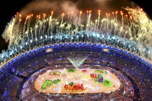 Màn pháo hoa tạm biệt Olympic Rio 2016