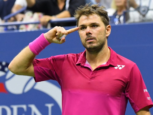 Hình ảnh quen thuộc của Wawrinka tại US Open 2016