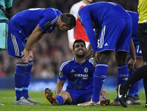 Diego Costa -thủ phạm dẫn đến thất bại của Arsenal