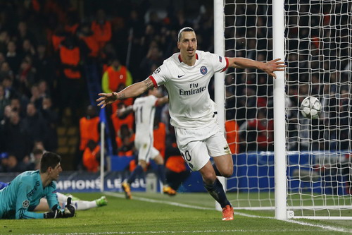 Ibrahimovic ghi bàn quyết định, đưa PSG vào tứ kết