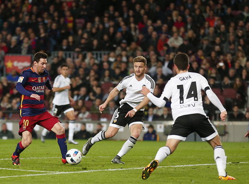 
Messi cũng lập được cú hat-trick
