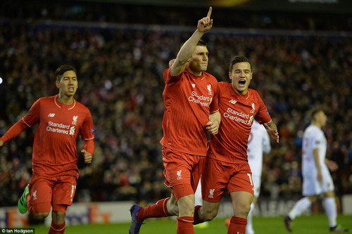 James Milner ghi bàn duy nhất cho Liverpool