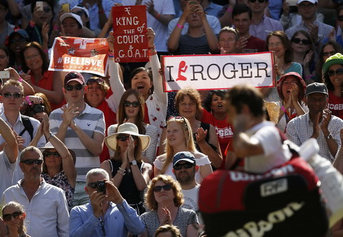 Khán già London đặc biệt yêu thích Roger Federer