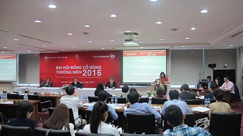 Đại hội cổ đông 2016 của Techcombank thành công tốt đẹp