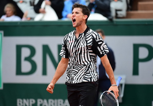 
Dominic Thiem rất mạnh trên mặt sân đất nện
