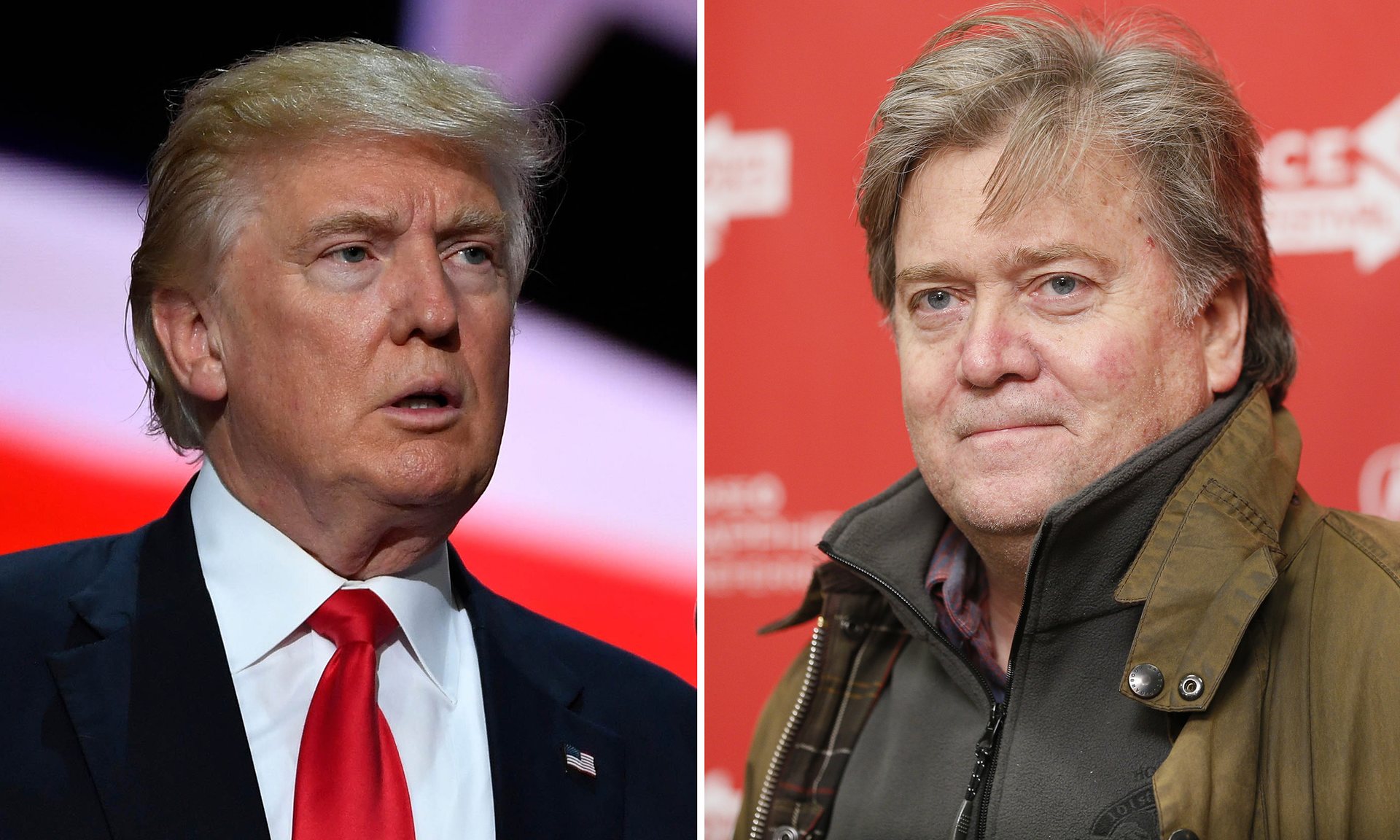 
Ông Donald Trump (trái) vừa chọn ông Stephen Bannon (phải) làm giám đốc điều hành chiến dịch tranh cử. Ảnh: Rex Features
