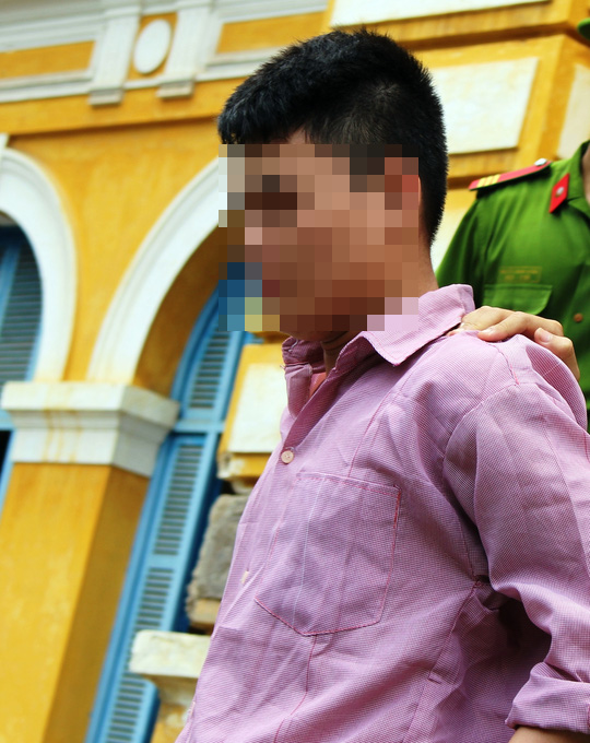 
Bị cáo Nguyễn Đức Huy tại tòa
