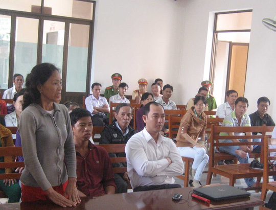 
Bà Nguyễn Thị Tuyết tại phiên tòa sơ thẩm. Ảnh: CÔNG TUẤN

