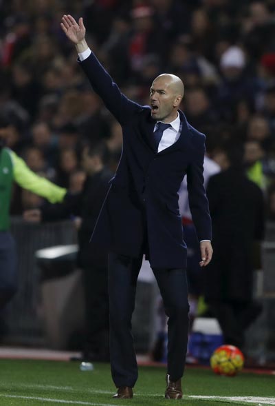 Zidane sẽ tái ngộ Champions League với cương vị HLV trưởng Real Madrid Ảnh: Reuters