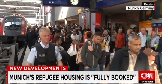 Chính phủ Đức đang thiết lập các trạm kiểm soát ở biên giới để hạn chế lượng người nhập cư vào nước này. Ảnh: CNN
