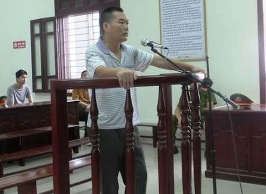 Ông Nguyễn Đức Tâm tại phiên xét xử sáng ngày 18-9