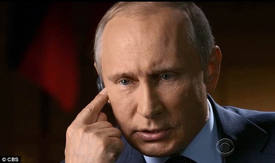 Tổng thống Putin trả lời phỏng vấn đài CBS tối 27-9. Ảnh: CBS