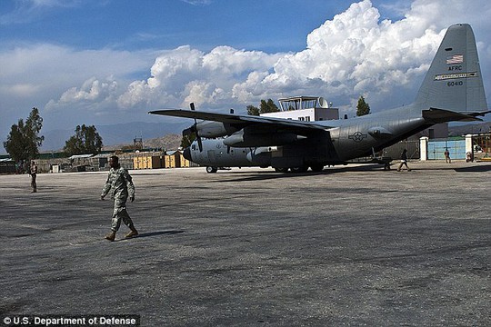 Một chiếc C-130 Hercules của quân đội Mỹ. Ảnh: Daily Mail