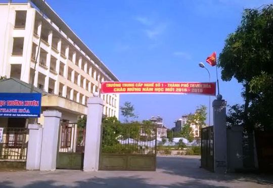 
Trường trung cấp nghề số 1 - TP Thanh Hóa, nơi bị tố để xảy ra nhiều sai phạm
