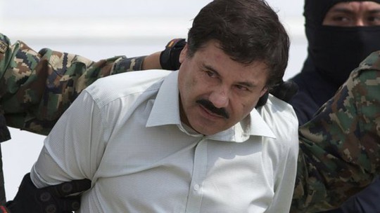 Trùm ma túy Joaquin El Chapo Guzman bị bắt lại năm 2014. Ảnh: AP
