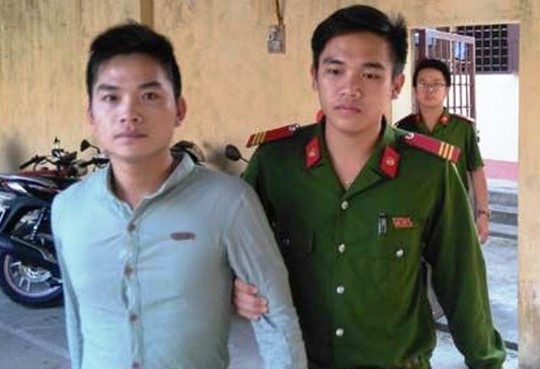 
Trương Văn Thắng bị công an huyện Thiệu Hóa bắt giữ

