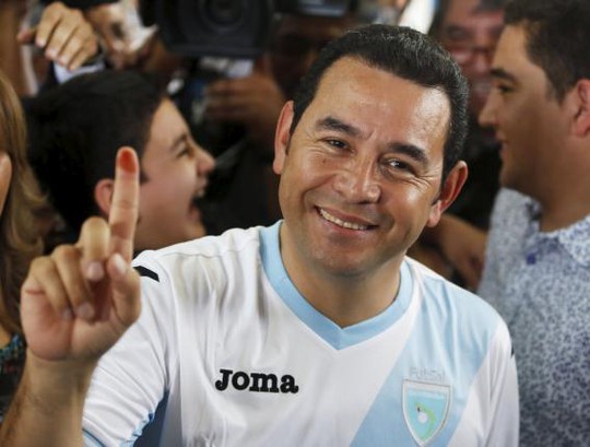 Diễn viên hài Jimmy Morales. Ảnh: Reuters