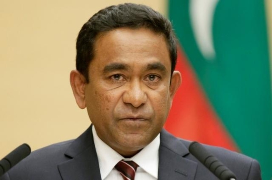 Tổng thống Abdulla Yameen Gayoom. Ảnh: AP