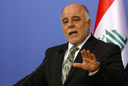Thủ tướng Iraq Haider al-Abadi phát biểu trước truyền thông ở Ankara - Thổ Nhĩ Kỳtháng 12-2014. Ảnh: Reuters