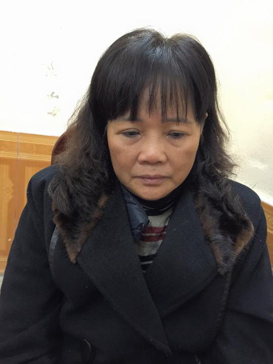 
Nguyễn Thị Kim Thanh tại cơ quan điều tra
