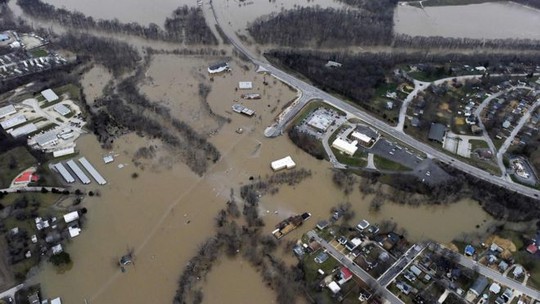 Bang Missouri bị lũ lụt nghiêm trọng. Ảnh: Reuters