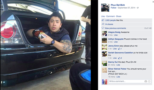 
Facebook của anh chàng Phuc Dat Bich nhanh chóng nổi như cồn sau khi lên báo. Ảnh: FB
