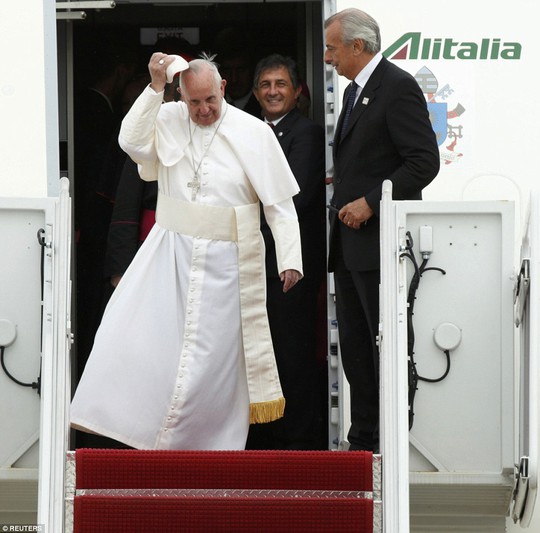 
Giáo Hoàng Francis lần đầu tiên tới Mỹ. Ảnh: Reuters
