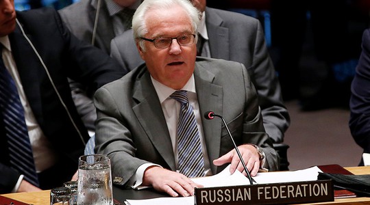 
Đại sứ Nga tại LHQ Vitaly Churkin. Ảnh: Reuters
