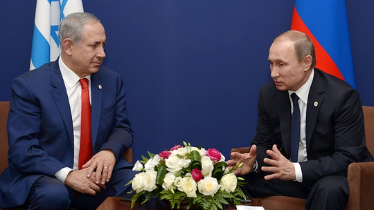 
Tổng thống Nga Vladimir Putin (phải) và Thủ tướng Israel Benjamin Netanyahu (trái). Ảnh: GPO
