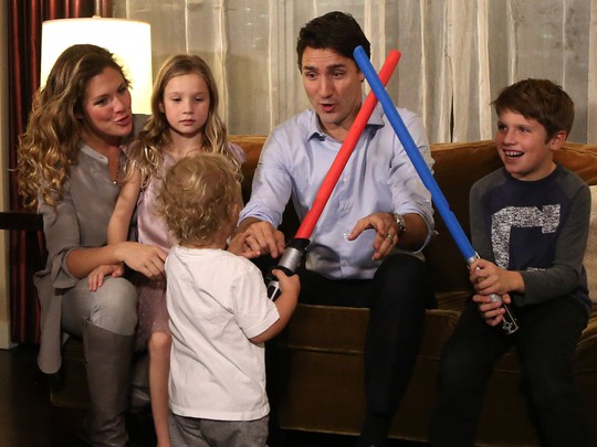 
Gia đình Thủ tướng Justin Trudeau. Ảnh: Reuters
