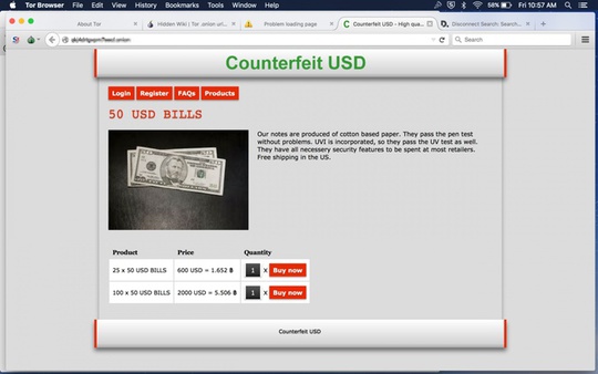 
Mọi mặt hàng phạm pháp đều có trên Dark Web như giao dịch tiền giả...
